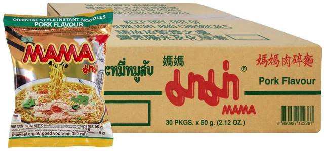 [30x 60g] Pasta istantanea MAMMA al gusto di maiale / sapore di maiale KV