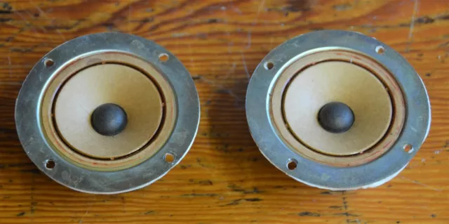 Pair of 8 Ohm 3 1/2" inch AlNiCo Magnet Tweeter Speakers Made in Japan