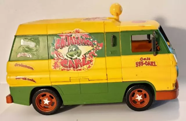 Teenage Mutant Ninja Turtles TMNT COWABUNGA CARL Party Pizza Van 2006 Playmates