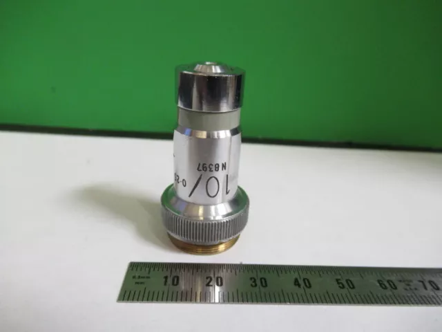 VICKERS GB 10X Microplan Objectif Angleterre Microscope Pièce Comme sur Photo #