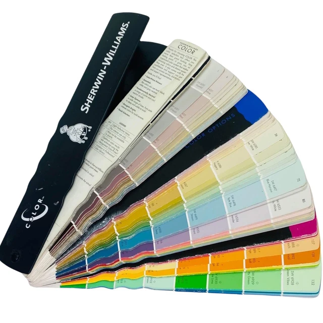 SHERWIN WILLIAMS COLOR Swatch Fan House Paint Interior Exterior