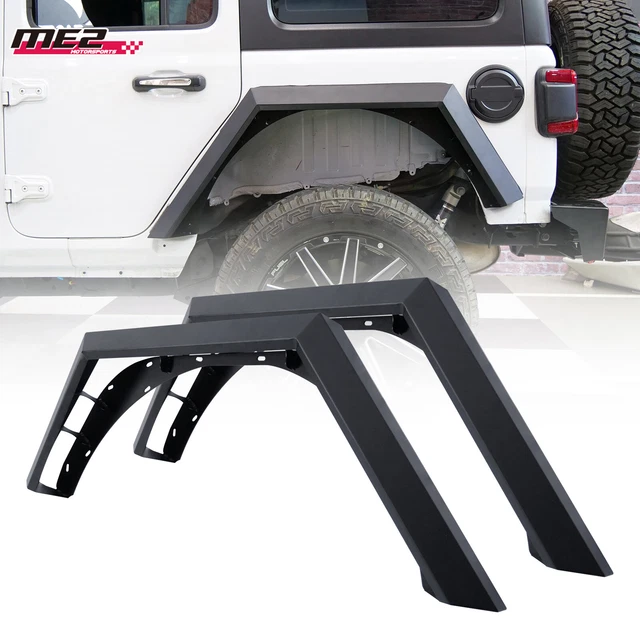 FOR 20182023 JEEP Wrangler JL/JLU Rear Fender Flares Heavy Duty Steel
