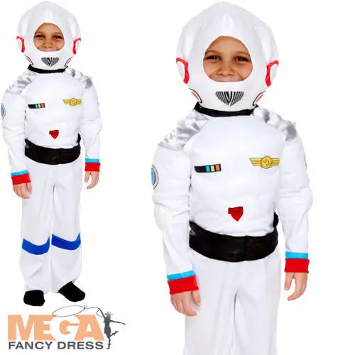 Astronaut Boys Fancy Dress Spaceman Space Kids Childrens Uniform Childs Costume