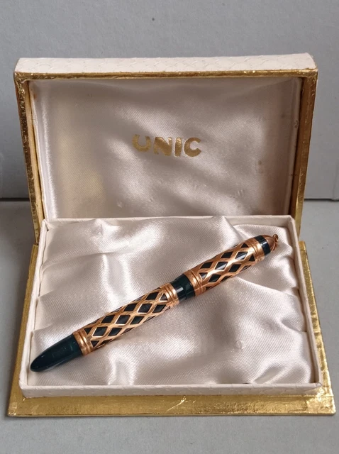 Stylo Plume UNIC Ancien - Plume En Or 18 Carats - Occasion