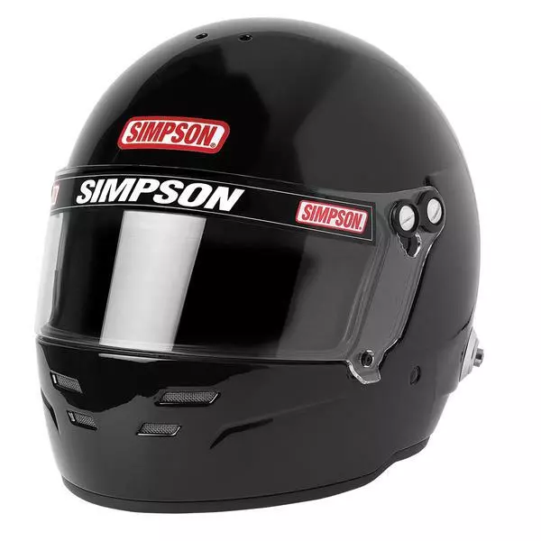 Simpson Viper Helmet Snell Sa2020 Gloss Black M6 Msa Hans car racing karting