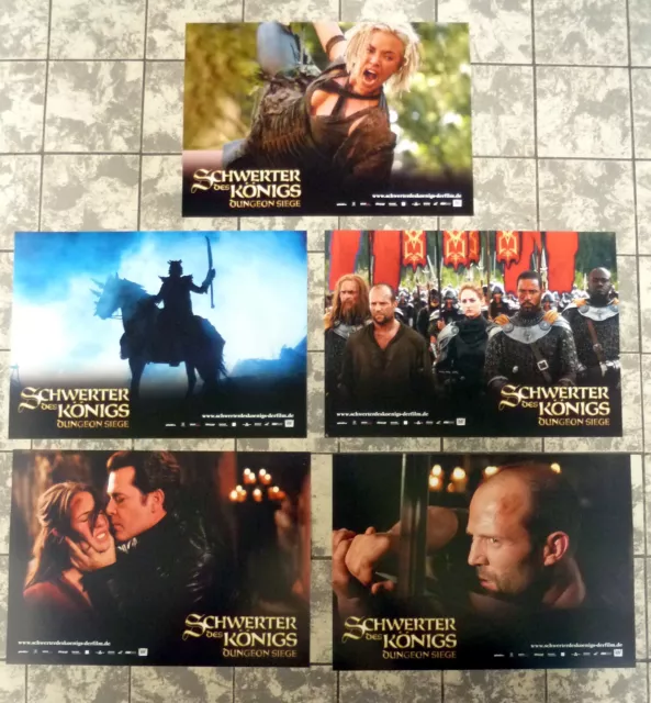 DUNGEOEN SIEGE 5 German Lobby Cards compl. LC-Set ´07 STATHAM Liotta RHYS-DAVIES