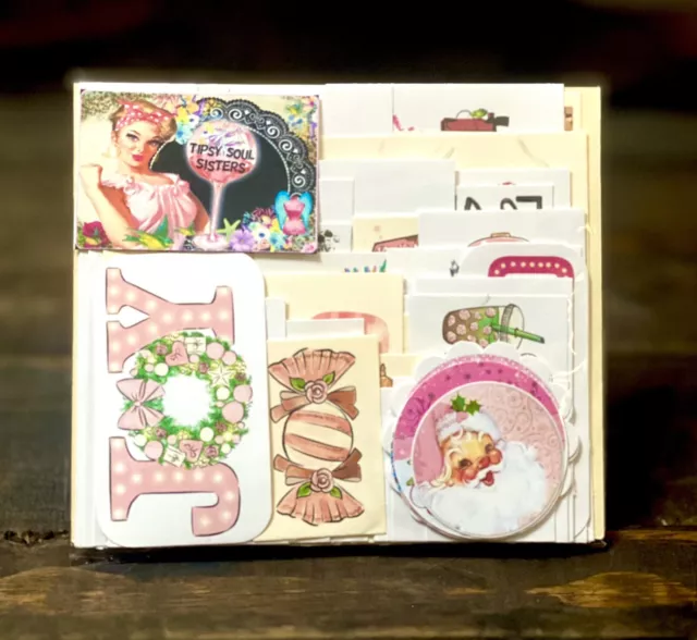 Bolso de Navidad rosa 1 colección de 70 diarios basura dichos inspiradores y atrevidos!