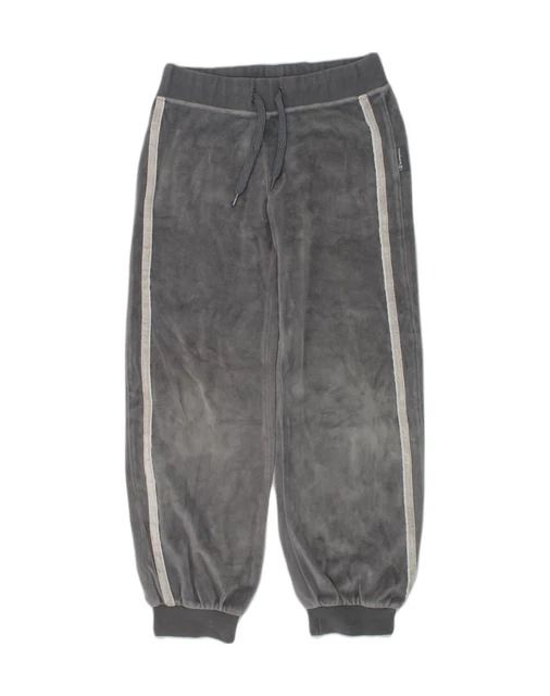CHAMPION Tuta Velluto Ragazze Pantaloni Joggers 7-8 Anni Piccola Grigia AL05