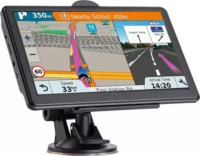 7" Gps Navigation for Car Truck Bus Touch Screen Maps Spoken Direction 2023 NEW