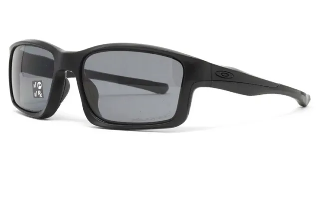 [OO9247-15] Mens Oakley Chainlink Sunglasses - Matte Black | Grey Polarized Lens