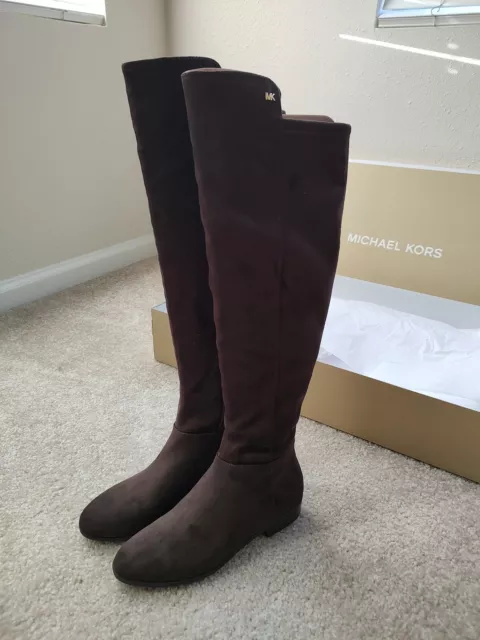 Michael michael kors frenchie leather tall hot sale riding boots