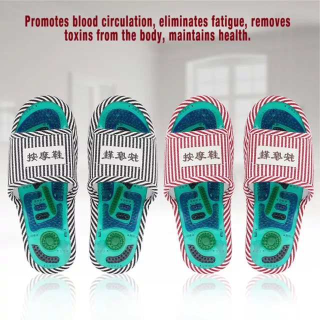 Acupoint Magnetic Therapy Massage Slippers Healthy Feet Care Massager Magnet SPG