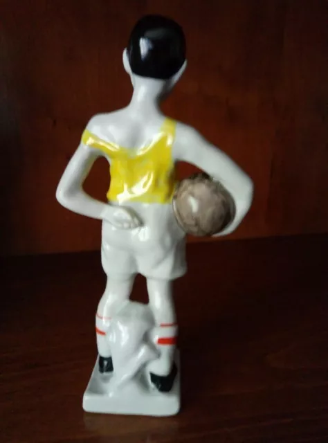 USSR young football soccer player Ukrainian russian porcelain figurine 2