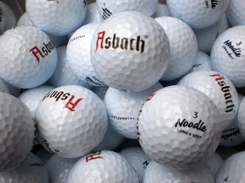 100 Maxfli Noodle Long & Soft Golfbälle ! Neu !!! mit Logodruck + 100 Tee's !