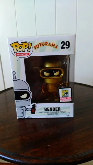 Funko pop vinyl figure Futurama Bender No29 BNIB SanDiego Comiccon International