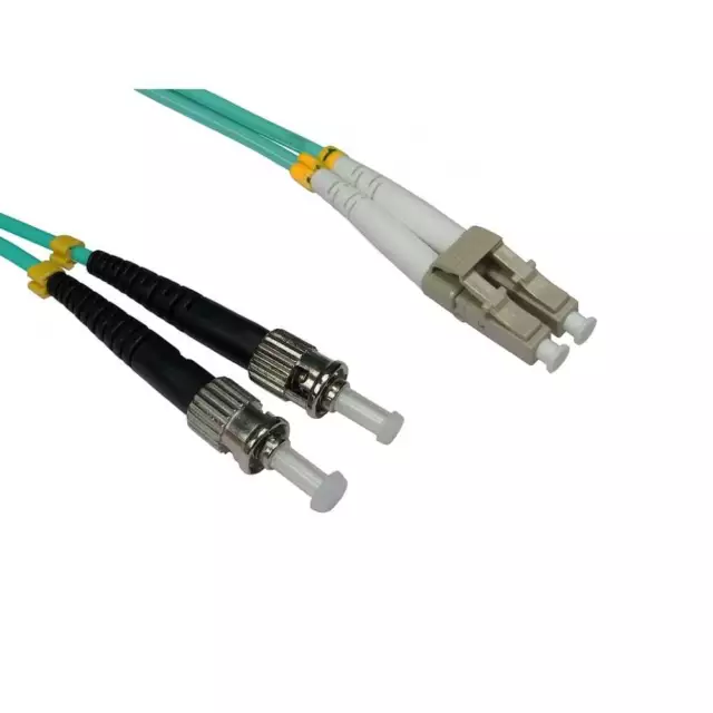 OM3 50 125 Fibre Optic Network Cable Patch Lead LC-ST Multi-Mode Duplex LSZH