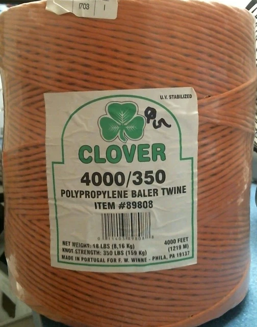 Clover 4,000/350  Polypropylene Baler Twine Orange  (89809) FS