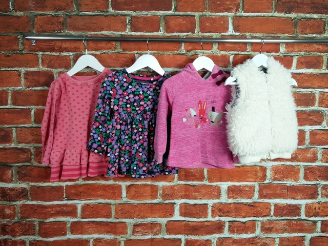 Girls Bundle Age 2-3 Years Mantaray Next Etc Gilet Hoodie Dress Pink Spot 98Cm
