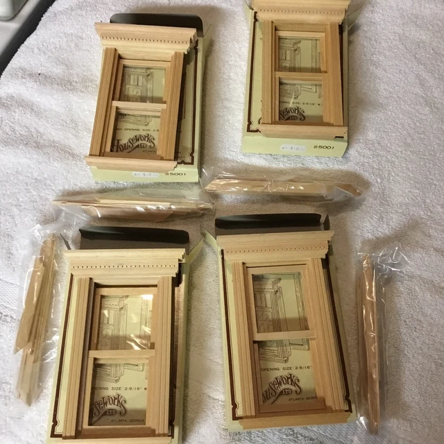 Houseworks 5001, 5021 & Stairs Dollhouse Miniature Window Yorktown. See Descrip.