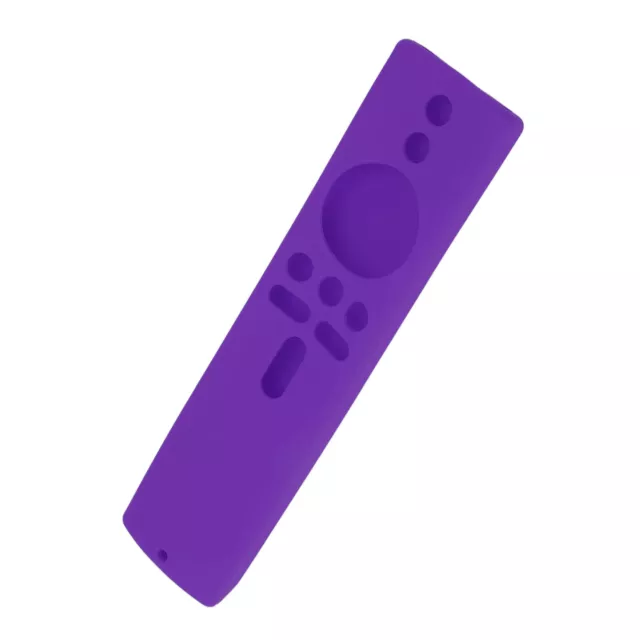 (Purple) Remote Control Cover Silicone Anti Slip Shockproof Protective