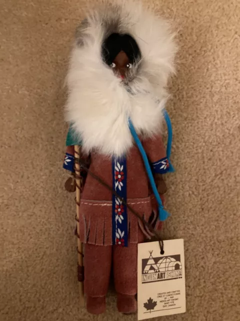 Vintage Native American Indian Eskimo Canada Doll New With Tags