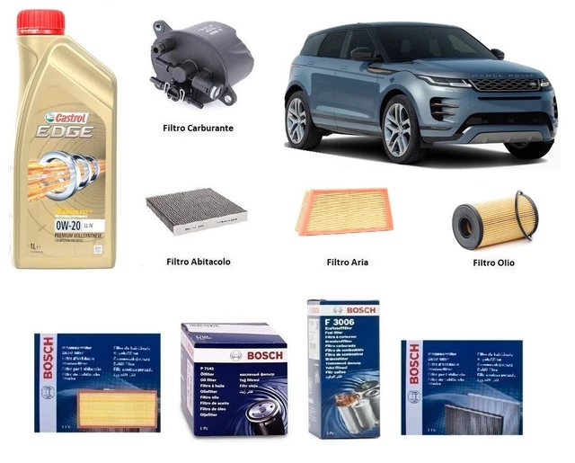 SET ENTRETIEN+HUILE BOSCH pour Range Rover Evoque L538 2.0 D 110 Kw 150