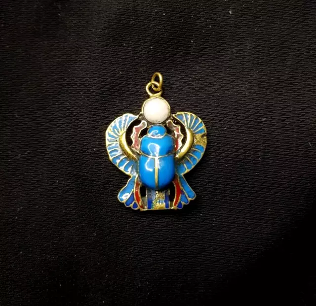 Marvelous Ancient Egyptian Scarab Beetle Pendant - Scarab made in Egypt