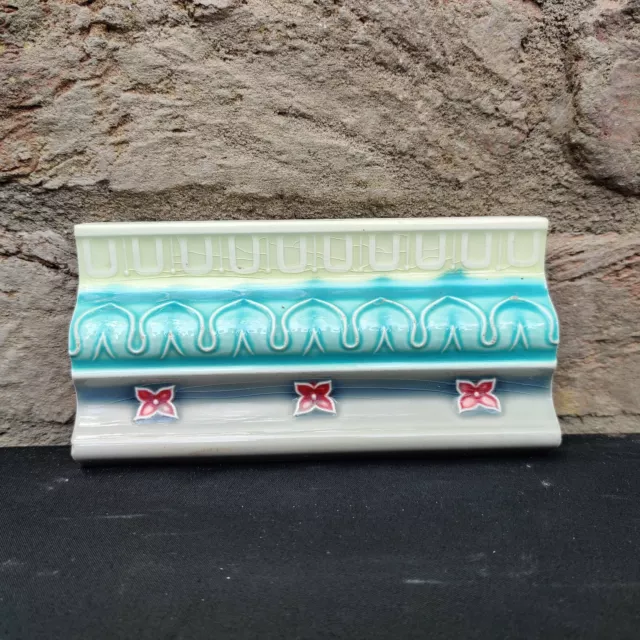 1940s Vintage Architecture Furniture Tile Saji Tm Majolica Nouveau Art Japan