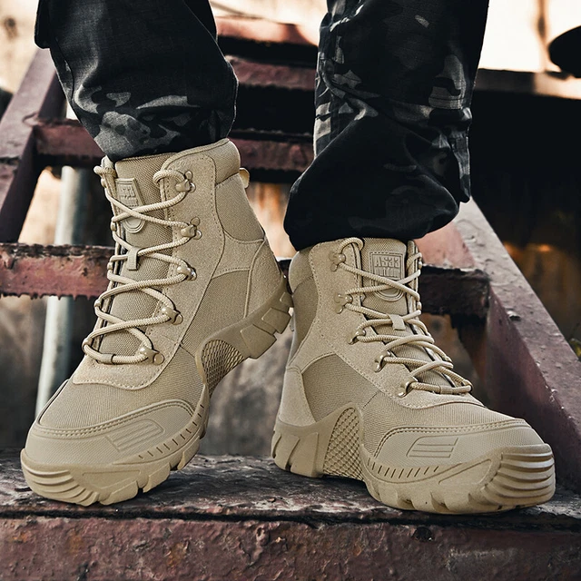 Botas De Seguridad Con Puntera De Acero - Impermeables - Para Hombre - Trabajo, Militar, Caminar