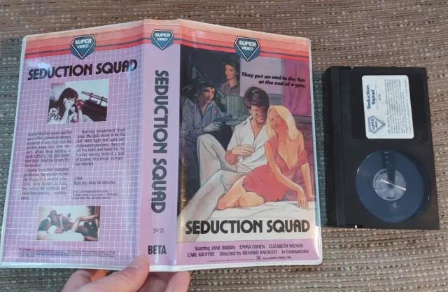 SEDUCTION SQUAD Betamax / Beta NTSC video on Super Video label pre cert interest
