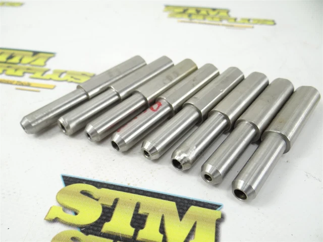 Lot Of 8 End Mill Holders 1/2" Shank X 3" Lengths 1/8" & 3/16" Capacity