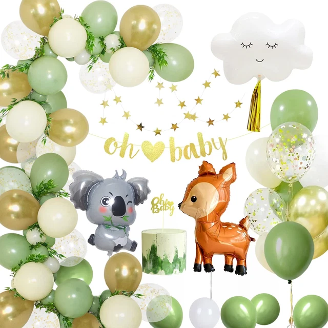 Baby Party Deko Neutral, Baby Shower Deko Oh Baby Deko Mit Sage Grün Babyparty D