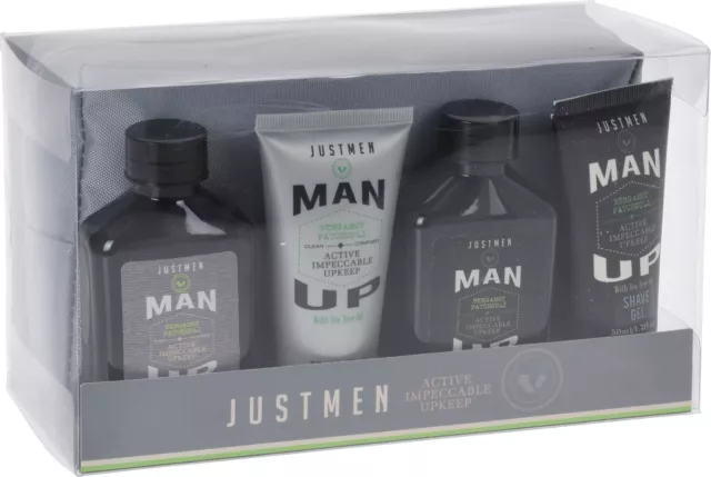 5 Pieza Hombre Higiene Set de Viaje Con Neceser Gel de Afeitar Set Regalo Jabón