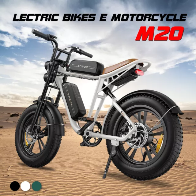 Bicicletta elettrica Engwe M20 20 pollici 48 V 750 W motore e-mountain bike fatbike