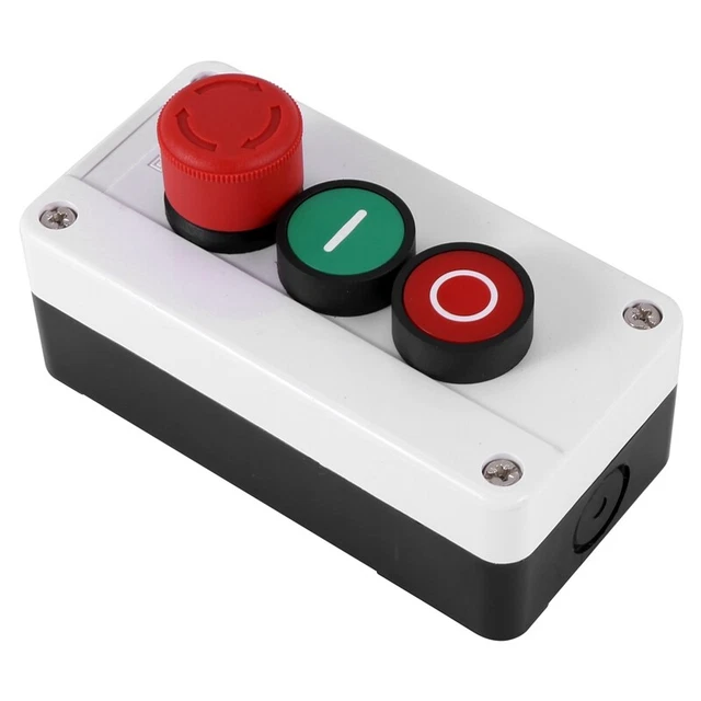 NC - OFF NO rosso verde pulsante momentaneo stazione cambio 600V 10A J3N2