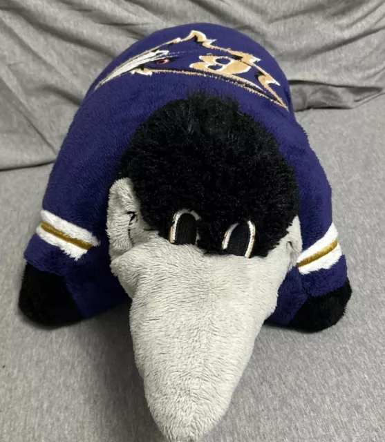 NFL Baltimore Ravens Football Team Bird Logo Poe Pillow Pet