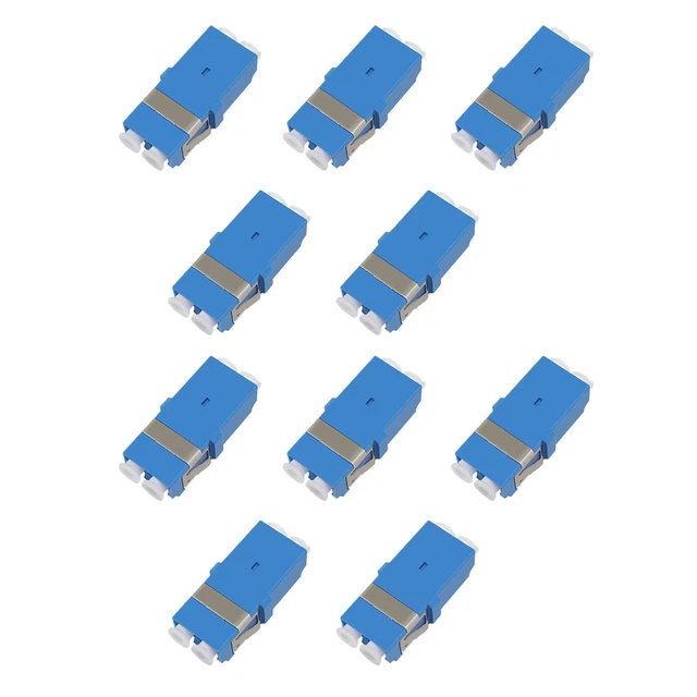 10X LC TO LC Adapter Singlemode Multimode Duplex Fiber Optic Connector ...