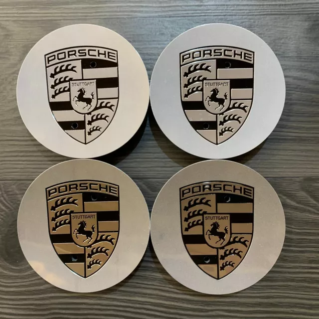 4x Original Porsche Cayenne 958 9Y0 Nabendeckel Felgendeckel poliert chrom NEU