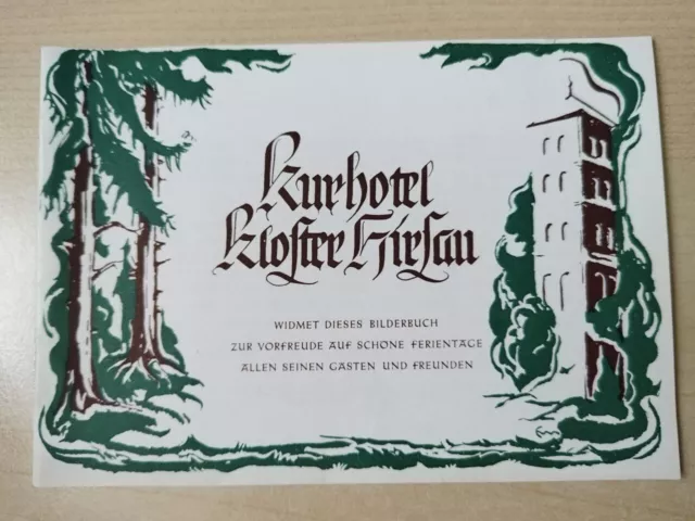 Werbeflyer Kurhotel Kloster Hirsau Schwarzwald 50er Jahre + Tarifblatt