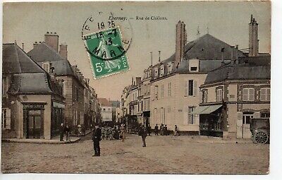EPERNAY - Marne - CPA 51 - les rues et places - Rue de Chalons  jolie Cp Couleur
