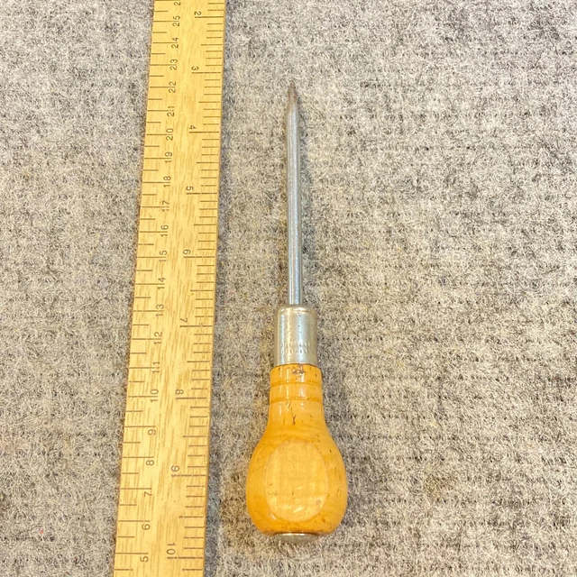 VINTAGE SCRATCH AWL Wood Handle 7" Carpenters Layout Tool 7.00 PicClick
