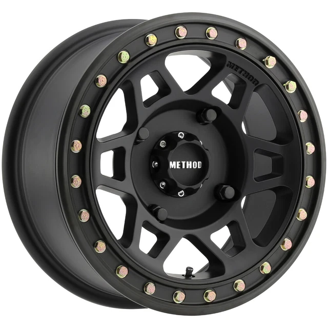4-Method UTV MR405 Beadlock 15x7 4x156 +38mm Matte Black Wheels Rims 15" Inch
