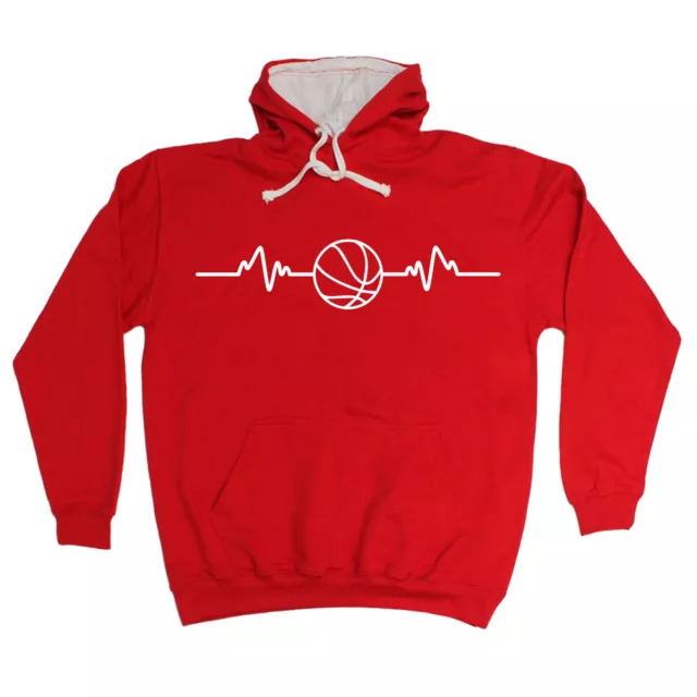 BASKETBALL PULSE HOODIE hoody jersey apparel hoop hoop ball birthday gift 123t