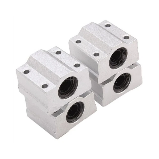 4 pz SCS8U Cuscinetto a sfera movimento lineare boccola scorrevole CNC (argento)