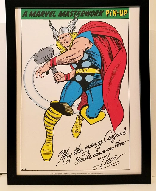 Mighty Thor by Jack Kirby 9x12 FRAMED Marvel Comics Vintage Art Print Poster