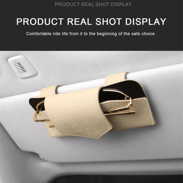 Universal Car Glasses Cases Spectacle Sunglasses Storage Holder Clip Box