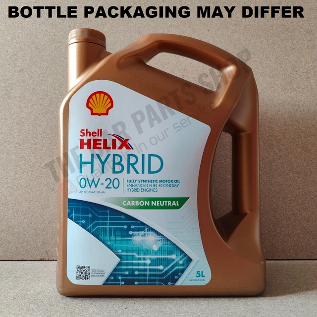 Click Shell Oil SHELL HELIX HYBRID 0W20 Motor Oil Premium Engine Oil 5 Litres £54.80 ...