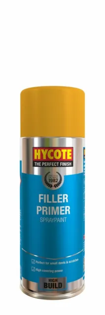 24x Hycote amarillo secado rápido pintura en aerosol 400 ml XUK602 plástico metal para automóvil