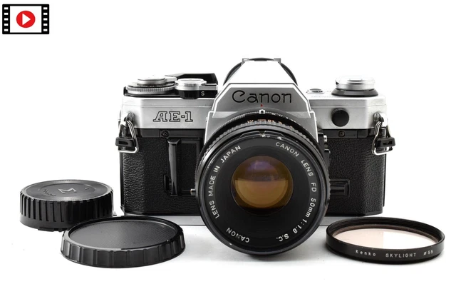 CANON AE-1 SILVER / Lens FD 50mm f/1.4 S.S.C. Exc+5 SLR Z3169