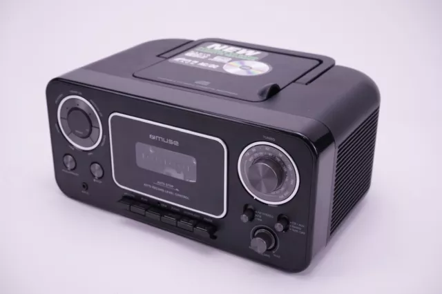 Muse M-182 RDC Retro Kassettenrecorder mit Aufnahme-Funktion Radio UKW, AM, FM